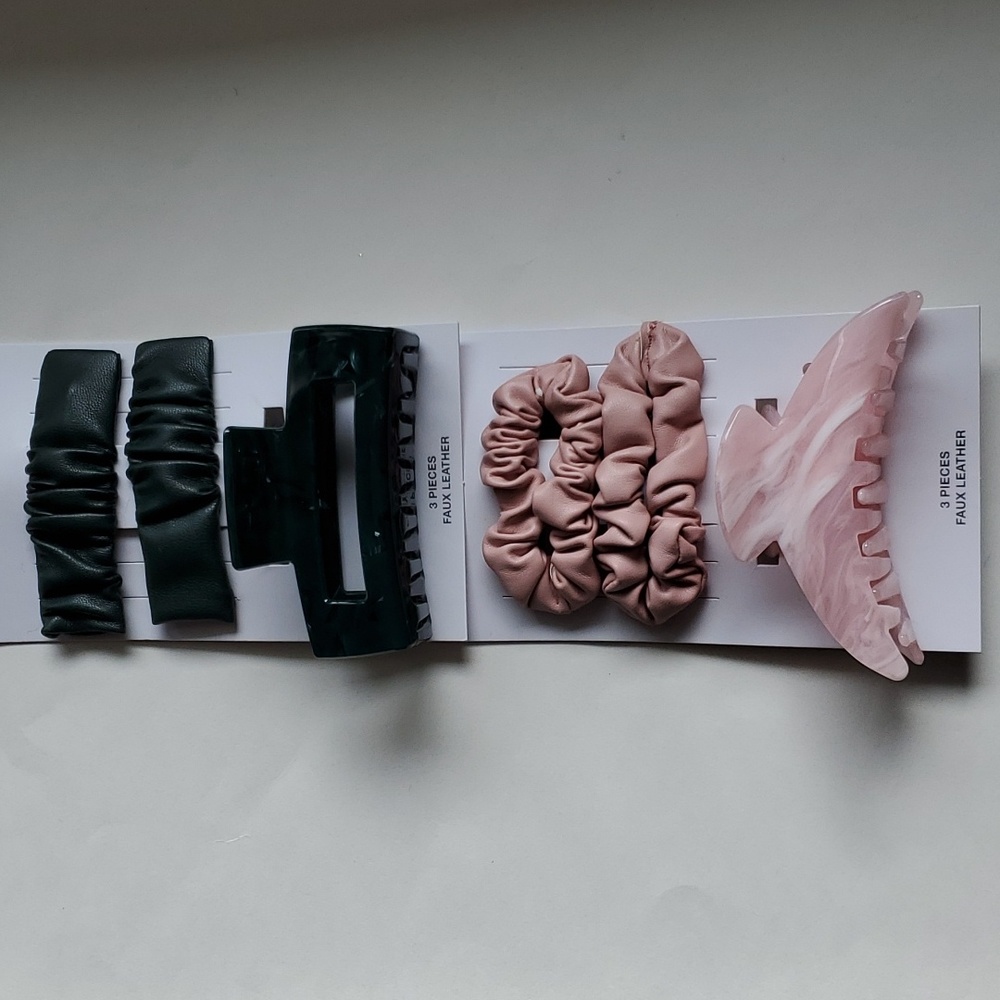Time And Tru 2 Beauty Hair Claws & 4 Clips Set New